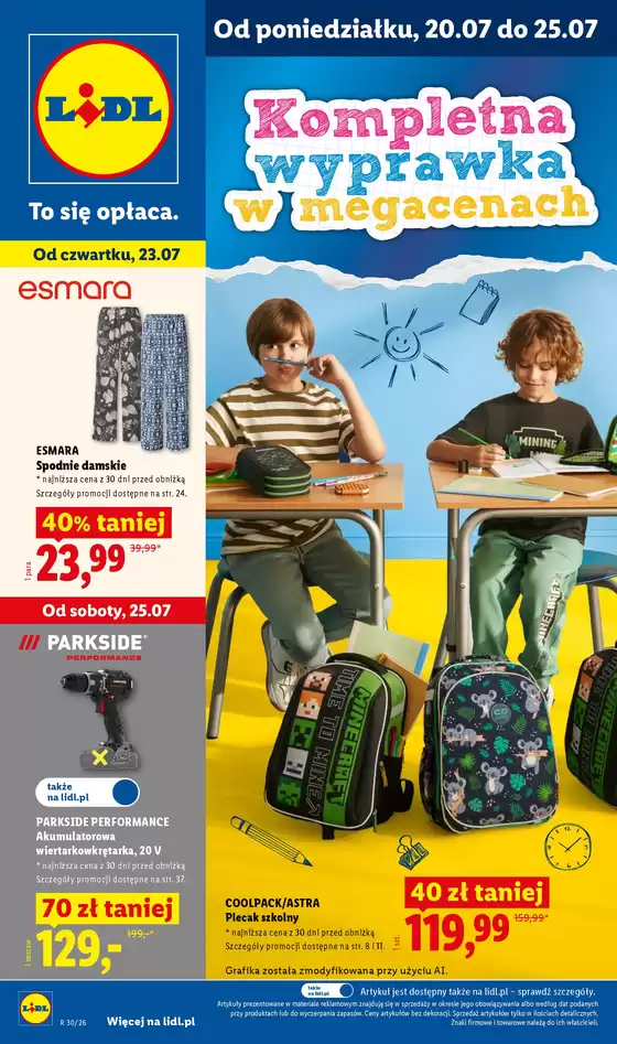 Katalog Lidl w: Rychwał | Katalog ważny od 20.07 do 25.07 | 2026-07-20T00:00:00.000Z - 2026-07-25T00:00:00.000Z