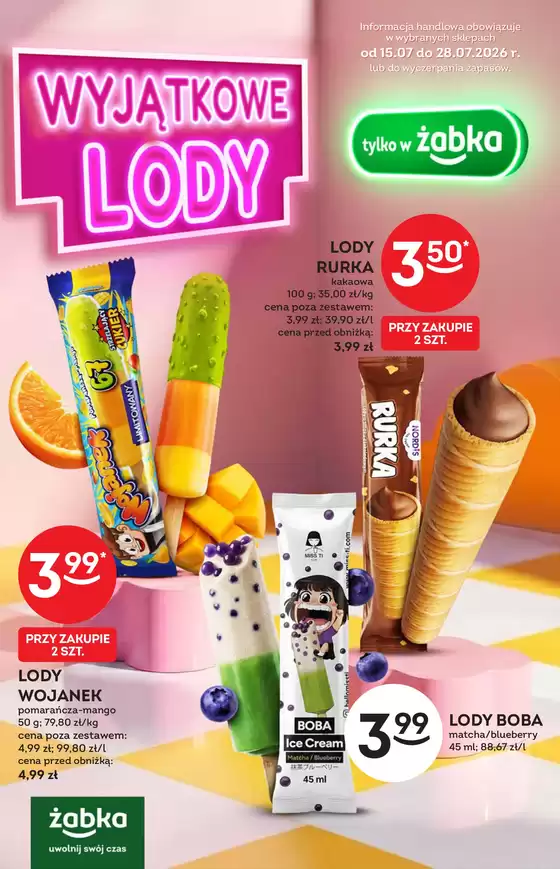 Katalog Żabka | Nasze najlepsze oferty dla Ciebie | 2026-07-15T00:00:00.000Z - 2026-07-28T00:00:00.000Z