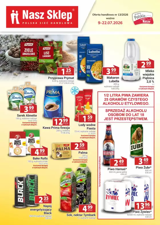 Katalog Nasz Sklep w: Łomża | Najlepsze oferty dla wszystkich łowców okazji | 2026-07-09T00:00:00.000Z - 2026-07-22T00:00:00.000Z