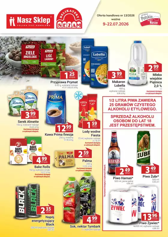 Katalog Nasz Sklep w: Łomża | Świetne rabaty na wybrane produkty | 2026-07-09T00:00:00.000Z - 2026-07-22T00:00:00.000Z