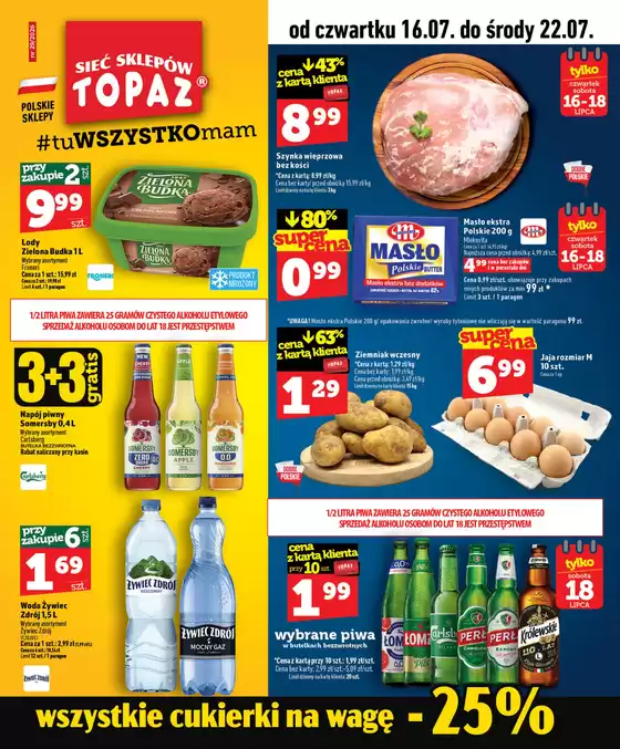 Katalog Topaz | Najlepsze oferty dla oszczędnych | 2026-07-16T00:00:00.000Z - 2026-07-22T00:00:00.000Z