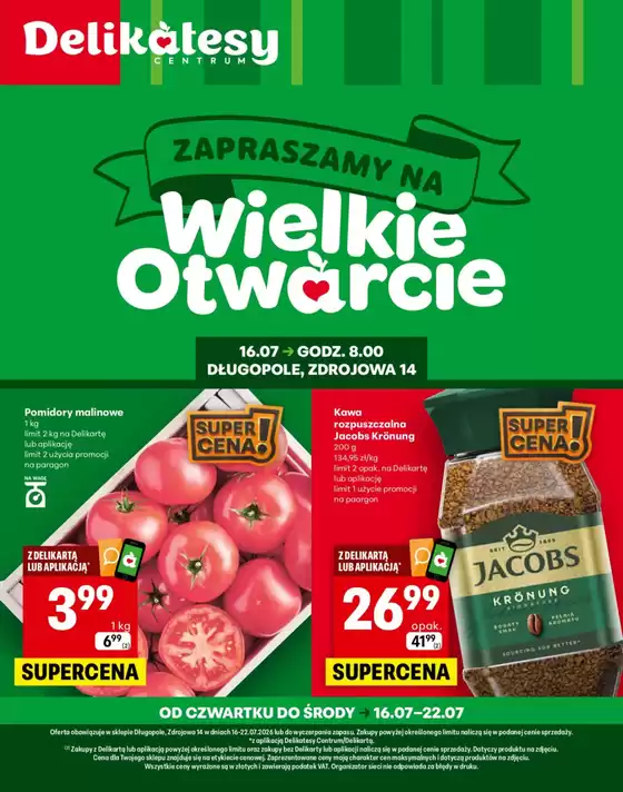 Katalog Delikatesy Centrum | Oferty dla łowców okazji | 2026-07-16T00:00:00.000Z - 2026-07-22T00:00:00.000Z