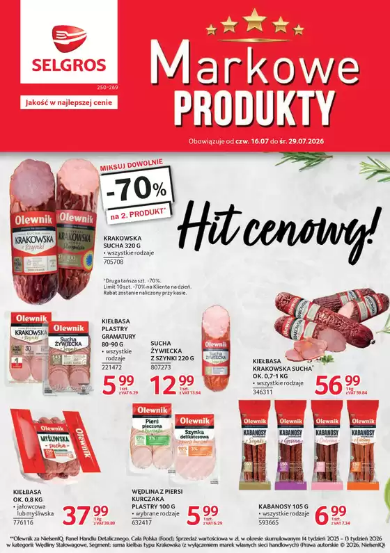 Katalog Selgros | Katalog Markowe Produkty | 2026-07-16T00:00:00.000Z - 2026-07-29T00:00:00.000Z