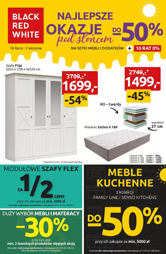 Katalog Black Red White | Najlepsze okazje pod słońcem do -50 na setki mebli i dodatków | 2026-07-16T00:00:00.000Z - 2026-08-02T00:00:00.000Z