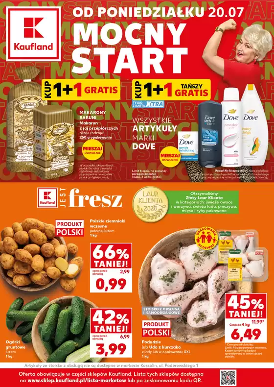 Katalog Kaufland w: Płużnica | Kaufland Mocny Start ważne do 22.07 | 2026-07-20T00:00:00.000Z - 2026-07-22T00:00:00.000Z