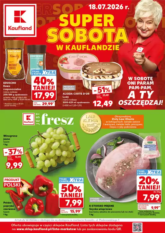 Katalog Kaufland w: Płużnica | Kaufland Super Sobota ważne 18.07 | 2026-07-18T00:00:00.000Z - 2026-07-18T00:00:00.000Z