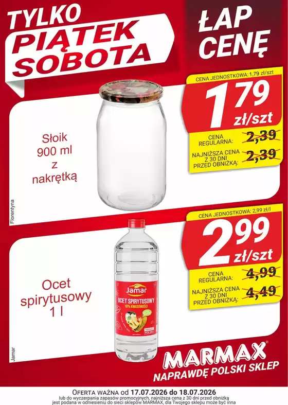 Katalog Marmax w: Płużnica | Tylko Piątek sobota | 2026-07-16T00:00:00.000Z - 2026-07-18T00:00:00.000Z