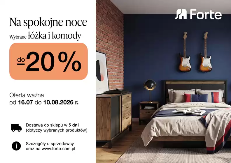 Katalog Forte Meble w: Skrzyszów (Śląskie) | Do - 20% | 2026-07-17T00:00:00.000Z - 2026-08-10T00:00:00.000Z