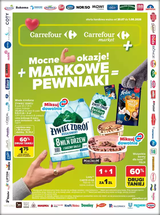 Katalog Carrefour w: Grajewo | Gazetka Carrefour Market w SUMIE markowe pewniaki | 2026-07-19T00:00:00.000Z - 2026-08-01T00:00:00.000Z