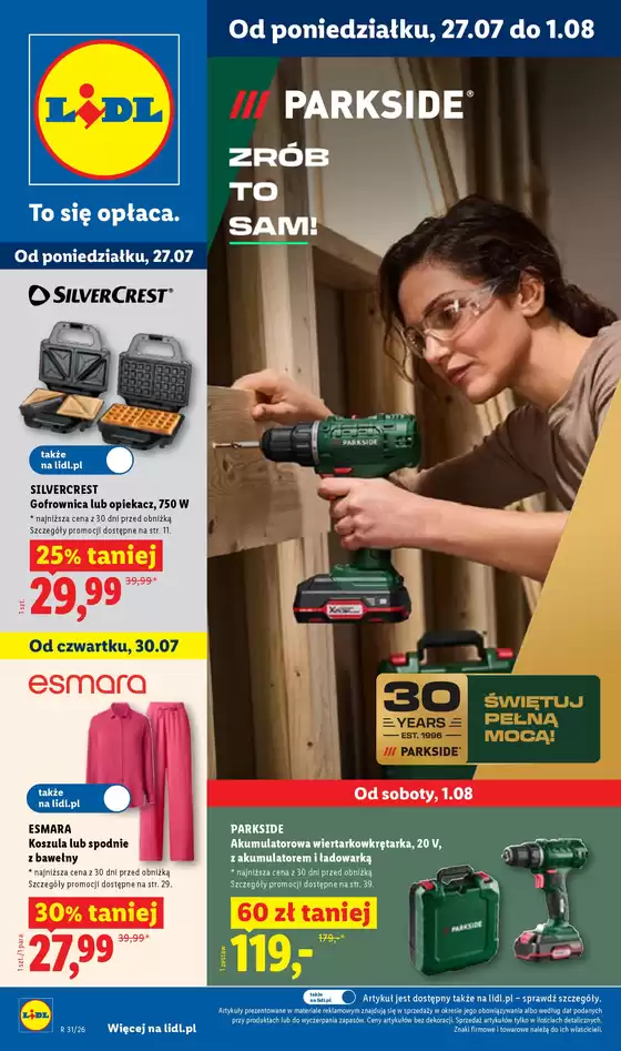 Katalog Lidl | Gazetka od 27.07. | 2026-07-27T00:00:00.000Z - 2026-08-01T00:00:00.000Z
