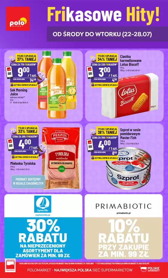 Katalog POLOmarket | Wyjątkowe Frikasy POLOmarket do 28.07 (G30) | 2026-07-22T00:00:00.000Z - 2026-07-28T00:00:00.000Z