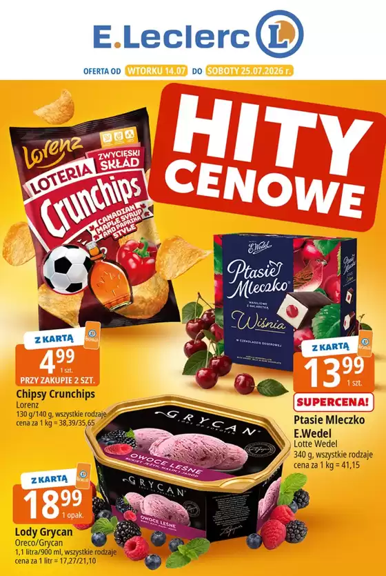 Katalog E.Leclerc | Ekskluzywne oferty dla naszych klientów | 2026-07-14T00:00:00.000Z - 2026-07-25T00:00:00.000Z