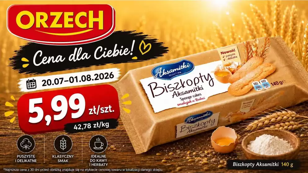 Katalog Orzech | Aktualne promocje specjalne | 2026-07-20T00:00:00.000Z - 2026-08-01T00:00:00.000Z