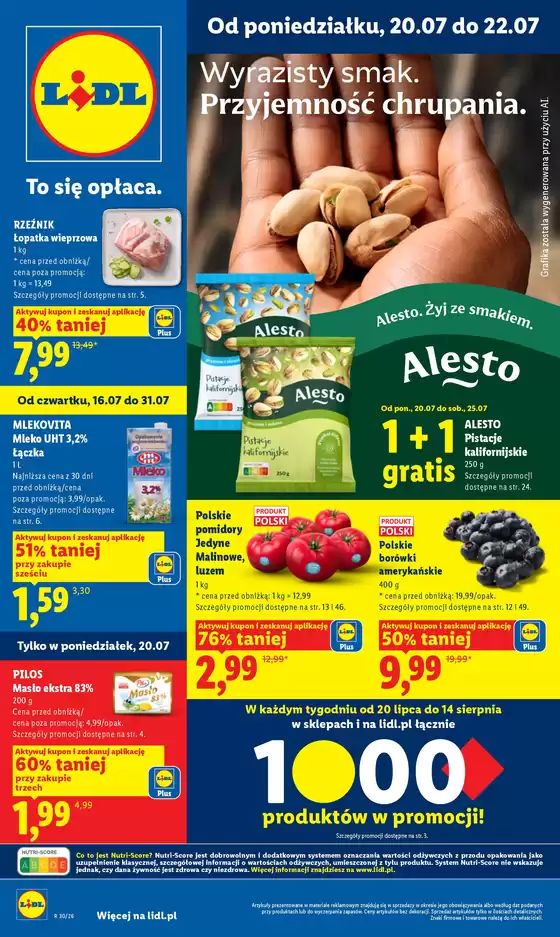 Katalog Lidl w: Płońsk | Gazetka od 20.07 | 2026-07-20T00:00:00.000Z - 2026-07-22T00:00:00.000Z