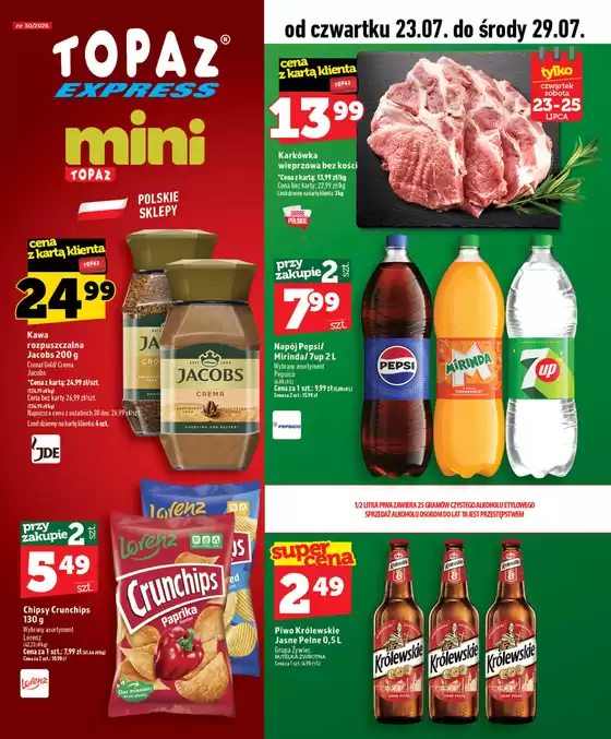 Katalog Topaz | Aktualne oferty i promocje | 2026-07-23T00:00:00.000Z - 2026-07-29T00:00:00.000Z