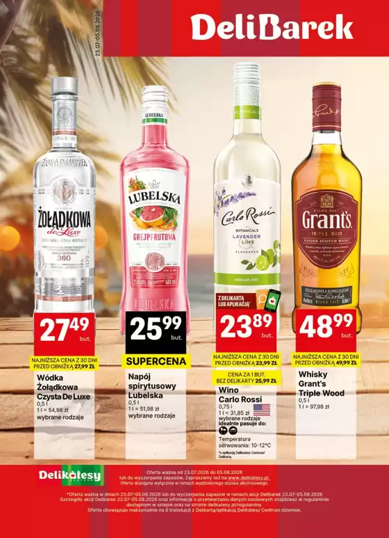 Katalog Delikatesy Centrum | Najlepsze oferty dla wszystkich łowców okazji | 2026-07-23T00:00:00.000Z - 2026-08-05T00:00:00.000Z