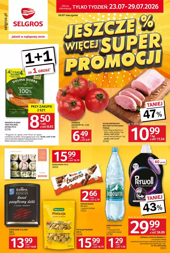 Katalog Selgros w: Brudzeń Duży | Jeszcze więcej super promocji! | 2026-07-23T00:00:00.000Z - 2026-07-29T00:00:00.000Z