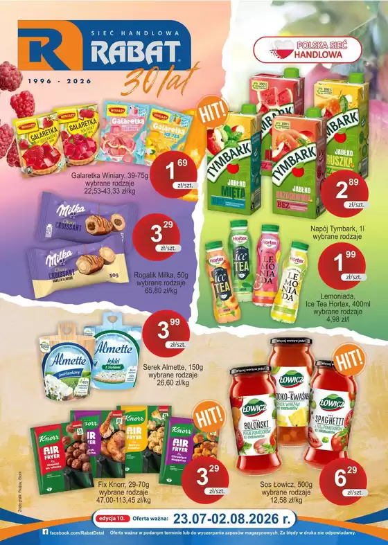 Katalog Rabat w: Miłakowo | Rabat gazetka | 2026-07-23T00:00:00.000Z - 2026-08-02T00:00:00.000Z