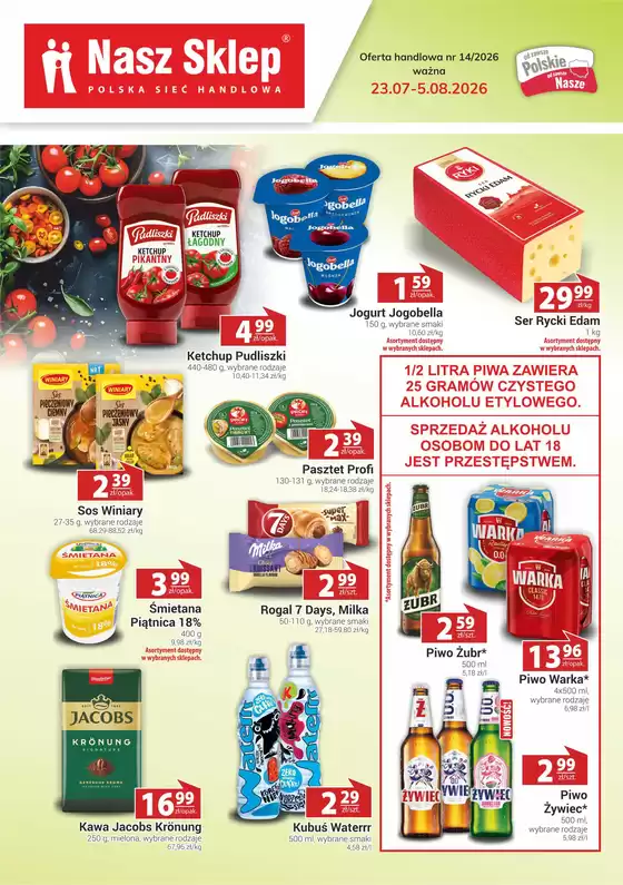 Katalog Premium Nasz Sklep w: Miłakowo | Oferts handlowa nr 14/2026 ważna 23.07-5.08.2026 | 2026-07-23T00:00:00.000Z - 2026-08-05T00:00:00.000Z