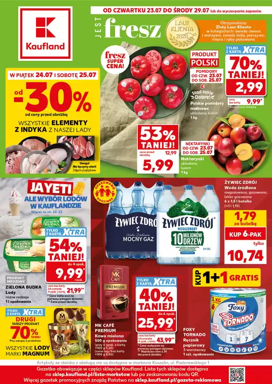 Katalog Kaufland | Kaufland Gazetka Tygodnia ważne do 29.07 | 2026-07-23T00:00:00.000Z - 2026-07-29T00:00:00.000Z