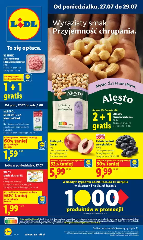 Katalog Lidl | Gazetka ważna od 27.07 | 2026-07-27T00:00:00.000Z - 2026-07-29T00:00:00.000Z