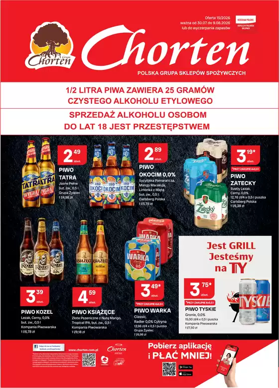 Katalog Chorten w: Słupia Wielka | Plakat piwny 15 | 2026-07-30T00:00:00.000Z - 2026-08-09T00:00:00.000Z