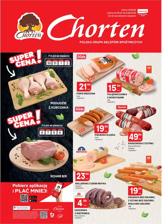 Katalog Chorten w: Goczałkowice-Zdrój | Plakat wędliny 15 łodz | 2026-07-30T00:00:00.000Z - 2026-08-09T00:00:00.000Z
