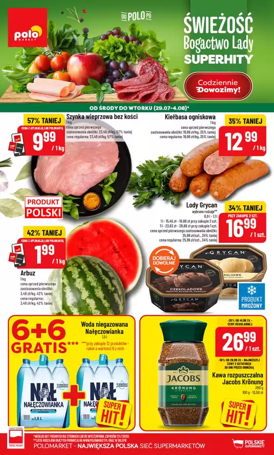 Katalog POLOmarket w: Dziwnów | Nowe promocje POLOmarket do 04.08 (G31) | 2026-07-29T00:00:00.000Z - 2026-08-04T00:00:00.000Z