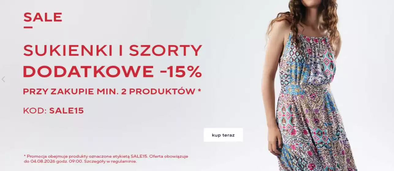 Katalog Top Secret | Sukienki I szorty dodatkowe -15% | 2026-07-28T00:00:00.000Z - 2026-08-04T00:00:00.000Z
