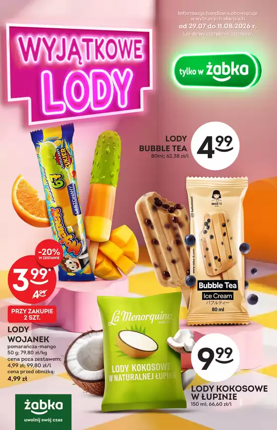 Katalog Żabka w: Golczewo | Rabaty i promocje | 2026-07-29T00:00:00.000Z - 2026-08-11T00:00:00.000Z