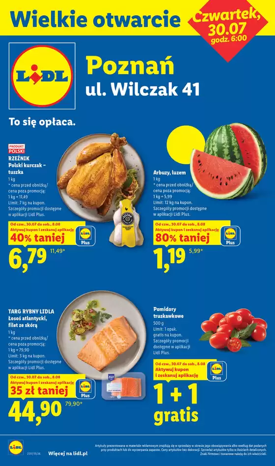 Katalog Lidl w: Golczewo | Wielkie otwarcie Lidla w Poznaniu | 2026-07-30T00:00:00.000Z - 2026-08-08T00:00:00.000Z