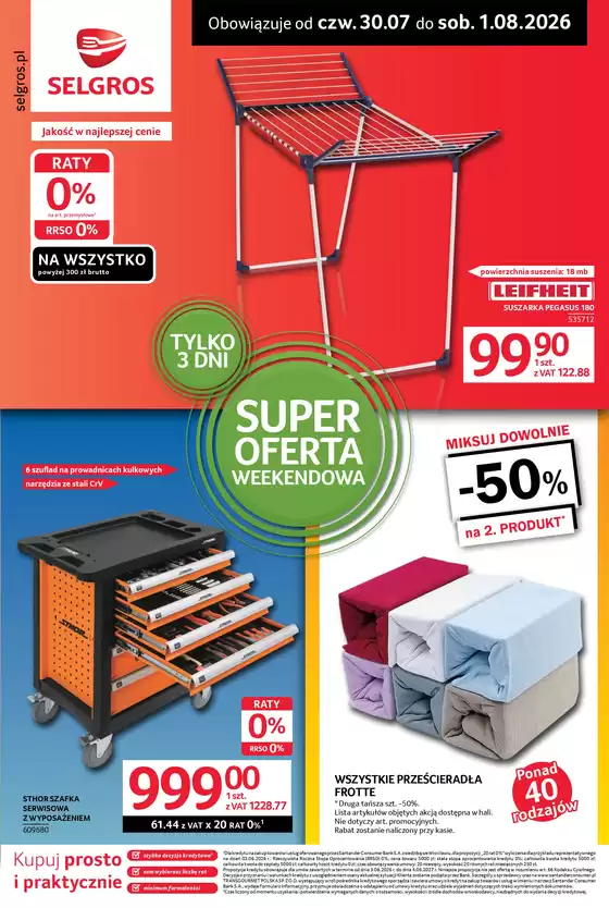 Katalog Selgros | Oferta weekendowa | 2026-07-30T00:00:00.000Z - 2026-08-01T00:00:00.000Z