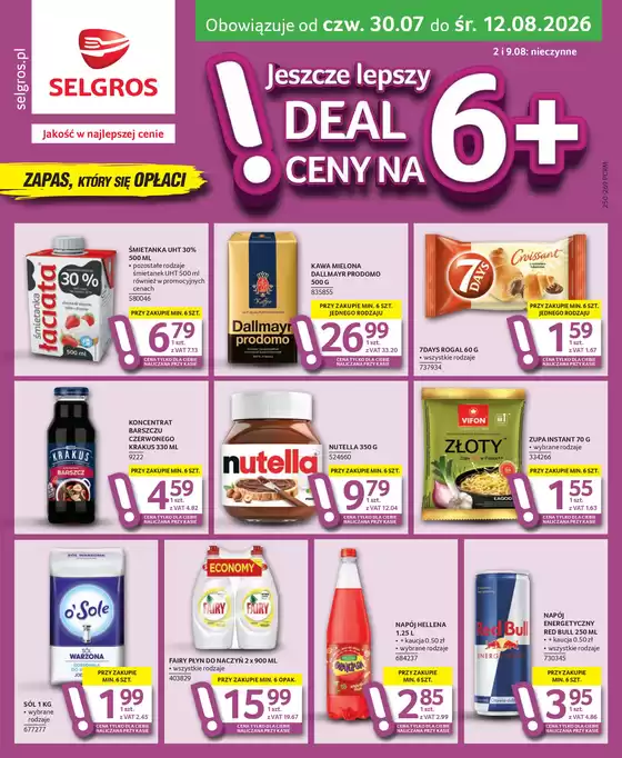 Katalog Selgros | Oferta dla profesjonalistów | 2026-07-30T00:00:00.000Z - 2026-08-12T00:00:00.000Z