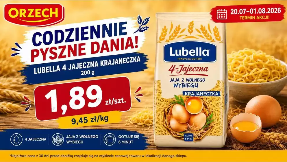 Katalog Orzech | Świetne rabaty na wybrane produkty | 2026-07-20T00:00:00.000Z - 2026-08-01T00:00:00.000Z