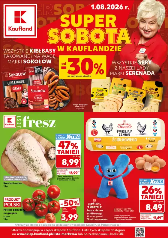 Katalog Kaufland | Kaufland Super Sobota ważne do 1.08 | 2026-08-01T00:00:00.000Z - 2026-08-01T00:00:00.000Z