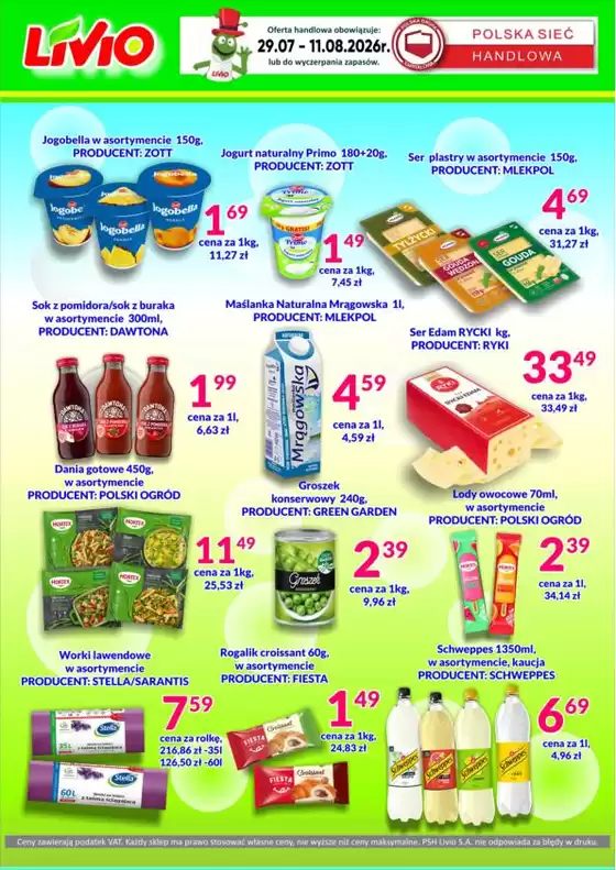 Katalog Livio | Szeroki wybór ofert | 2026-07-29T00:00:00.000Z - 2026-08-11T00:00:00.000Z