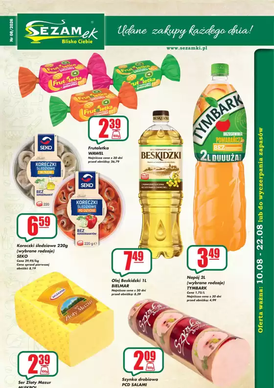 Katalog Sezamek w: Krościenko nad Dunajcem | Sezamek gazetka | 2026-08-10T00:00:00.000Z - 2026-08-22T00:00:00.000Z
