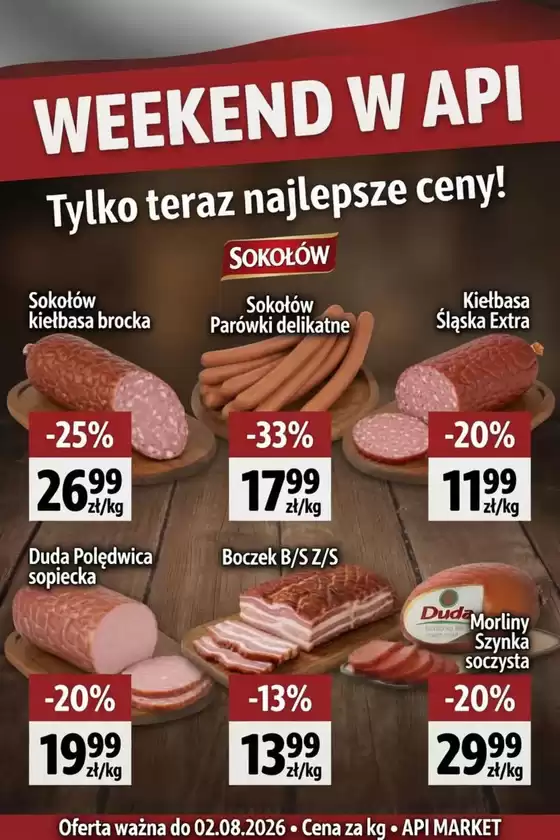 Katalog API MARKET w: Krościenko nad Dunajcem | Mega produkty w MEGA CENACH | 2026-07-31T00:00:00.000Z - 2026-08-02T00:00:00.000Z