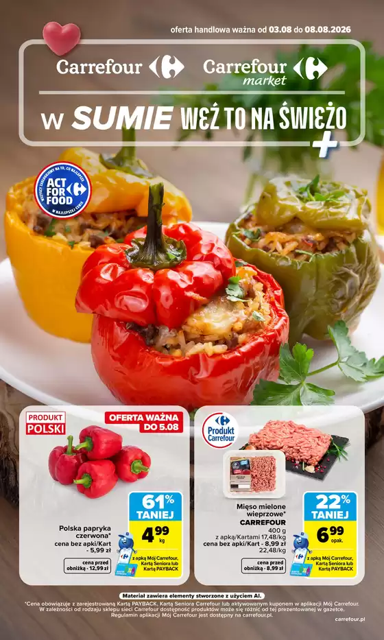 Katalog Carrefour | Gazetka Carrefour Market w SUMIE weź to na świeżo | 2026-08-02T00:00:00.000Z - 2026-08-08T00:00:00.000Z