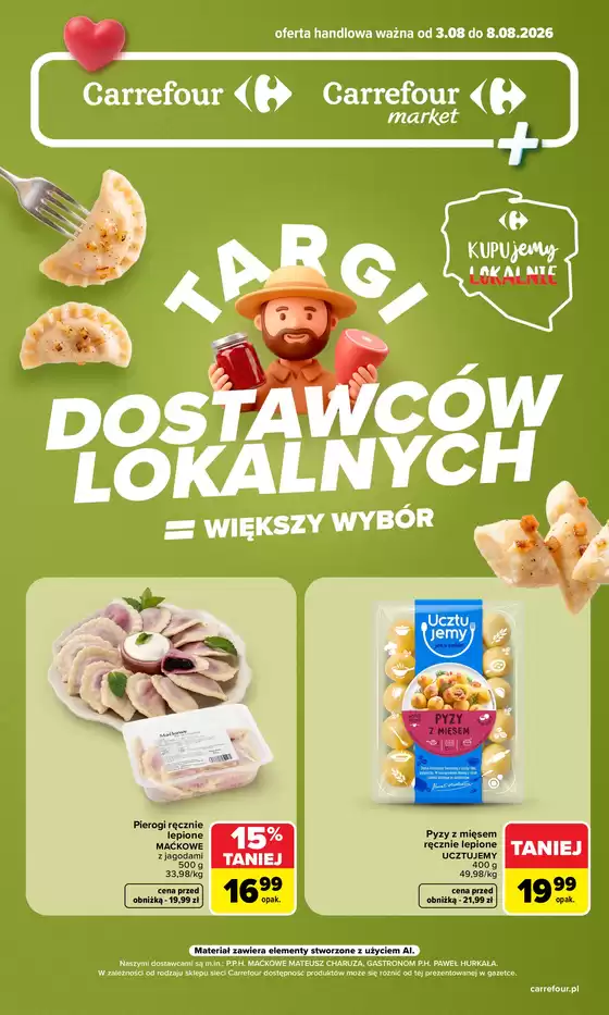 Katalog Carrefour w: Świdwin | Gazetka Targi dostawców lokalnych | 2026-08-02T00:00:00.000Z - 2026-08-08T00:00:00.000Z