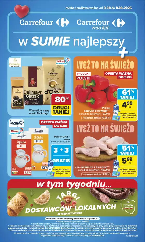 Katalog Carrefour w: Świdwin | Gazetka Carrefour Market w SUMIE najlepszy od poniedziałku | 2026-08-02T00:00:00.000Z - 2026-08-08T00:00:00.000Z