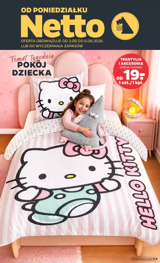 Katalog Netto w: Kozy | Temat tygodnia Pokoj dziecka | 2026-08-03T00:00:00.000Z - 2026-08-08T00:00:00.000Z