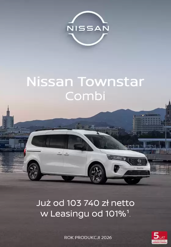 Katalog Nissan | Townstar combi cennik | 2026-08-04T00:00:00.000Z - 2026-08-18T00:00:00.000Z