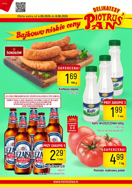 Katalog Delikatesy Piotruś Pan | Detal 19 2026 www | 2026-08-04T00:00:00.000Z - 2026-08-08T00:00:00.000Z