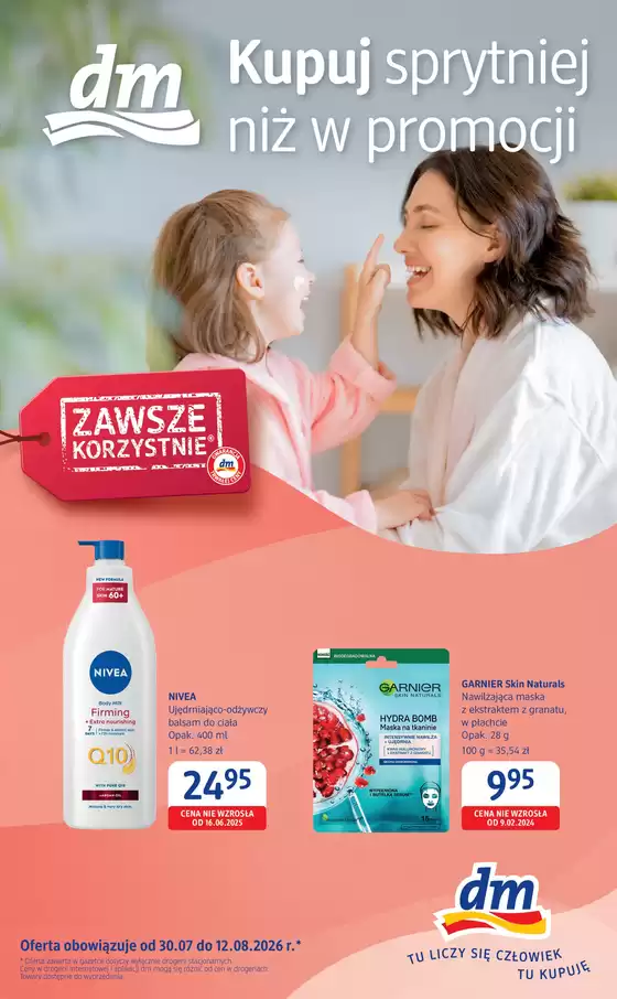 Katalog | Kupuj sprytnie w Drogeria dm do 12.08! | 2026-07-30T00:00:00.000Z - 2026-08-12T00:00:00.000Z