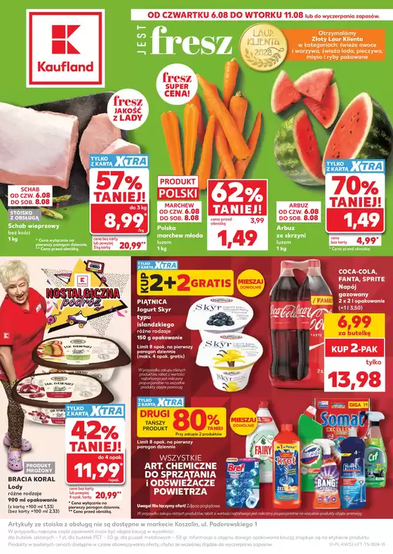 Katalog Kaufland | Kaufland Gazetka Tygodnia ważne do 11.08 | 2026-08-06T00:00:00.000Z - 2026-08-11T00:00:00.000Z