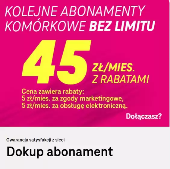 Katalog T-Mobile w: Przecław | Letnie okazje  | 2026-08-04T00:00:00.000Z - 2026-08-23T00:00:00.000Z