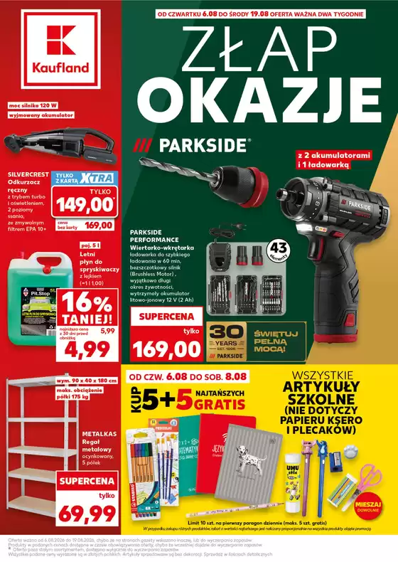 Katalog Kaufland w: Kielce | Kaufland Non food ważne do 19.08 | 2026-08-06T00:00:00.000Z - 2026-08-19T00:00:00.000Z