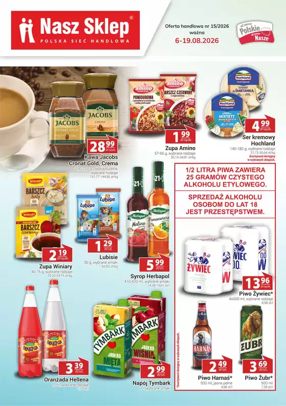 Katalog Nasz Sklep w: Krasnobród | Oszczędzaj teraz dzięki naszym ofertom | 2026-08-06T00:00:00.000Z - 2026-08-19T00:00:00.000Z