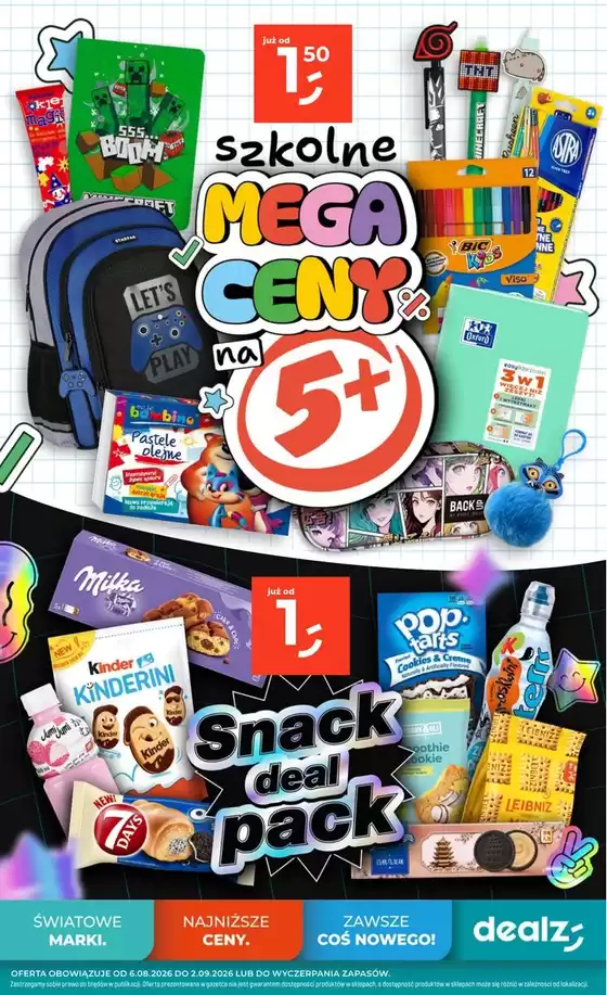 Katalog Dealz | Świetna oferta dla łowców okazji | 2026-08-06T00:00:00.000Z - 2026-09-02T00:00:00.000Z